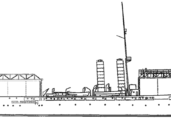SS Europa [Seaplane Tender] (1916) - drawings, dimensions, pictures